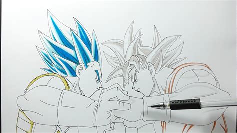 draw goku  vegeta step  step