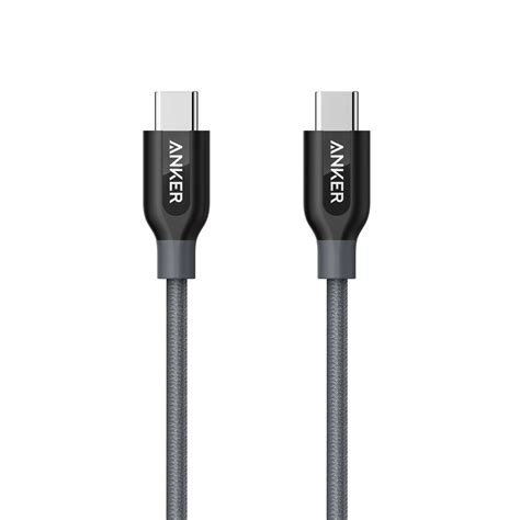 Anker PowerLine USB C To USB C 2 0 Cable Gray A8187HA1 Dab Lew Tech