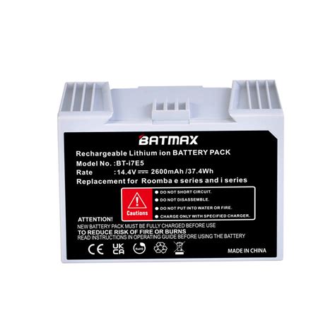 14,4 V 2600mAh Lithium-ionen-akku für iRobot Roomba e5 i7 Roomba i7 i7 ...