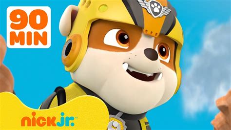 Rubble S Best Rescues From Paw Patrol Season 3 90 Minute Compilation Rubble And Crew Youtube