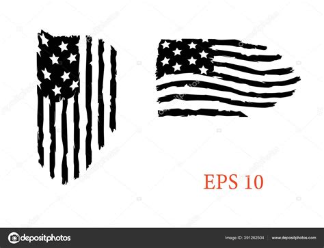 Usa Flag Veteran Flag Distressed American Flag Usa Flags Eps Stock