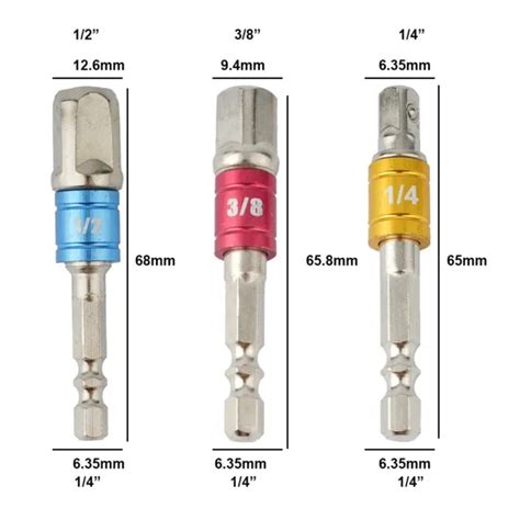 AMÉLIORER LES PERFORMANCES de travail avec 3 pièces kit adaptateur de