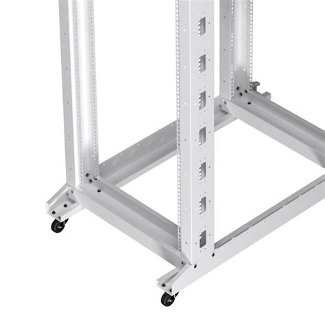 42u Adjustable Depth 4 Post Open Frame White