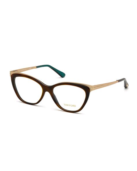 Tom Ford Cat Eye Optical Frames Dark Brown