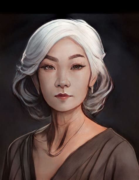 Beautiful Old Asian Woman Art Older Woman Art Character Portraits