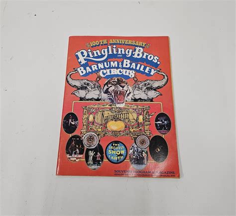 Vintage Ringling Bros And Barnum And Bailey Circus 100th Anniversary