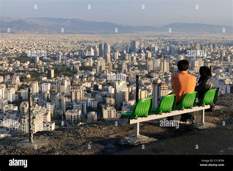 Young Islamic Iranian Couple Enjoying The Panoramic View Over The City