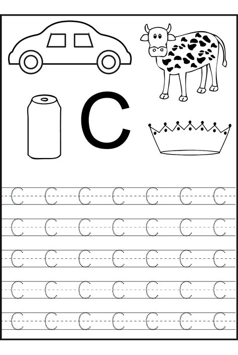 Find The Letter C Worksheet Free