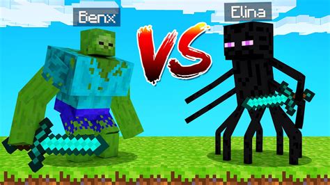 Benx Mutant Vs Elina Mutant In Minecraft Youtube