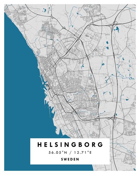 HELSINGBORG City Digital Map Poster – Special | Maps & More