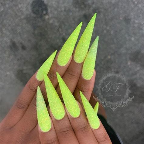 Inspiring Stiletto Nails To Win Over You Stiletto Nails Green Nail