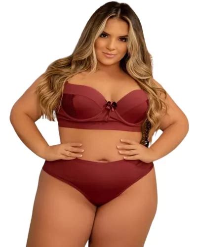Lingerie Plus Size Kit 5 Conjuntos Atacado 48 50 E 52 Parcelamento