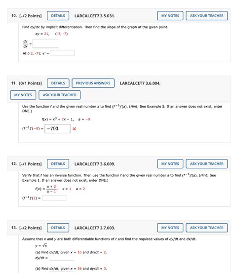 Solved Points Details Larcalcet My Notes Chegg