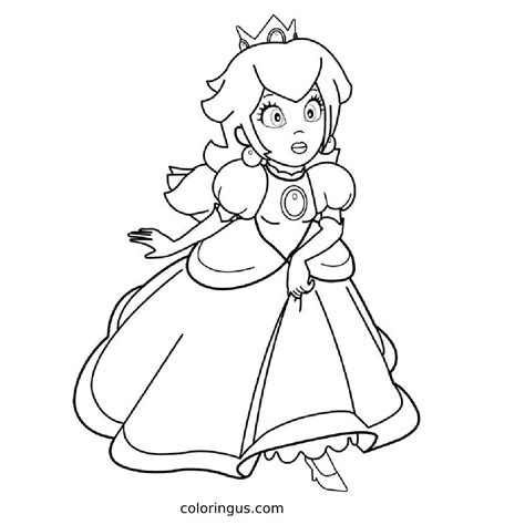 Mario Peach Coloring Pages Coloringus 4107 The Best Porn Website