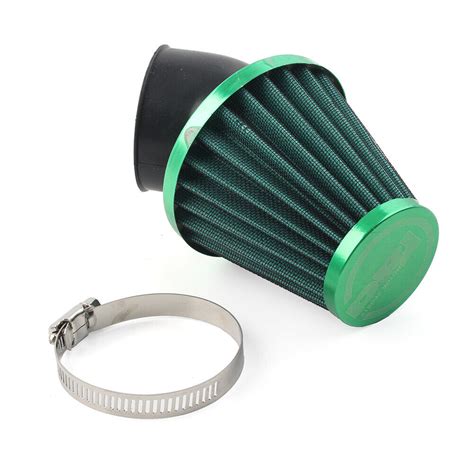 Motorcycle 48mm Air Intake Filter Cleaner Rubber Bend Inlet Steel Mesh