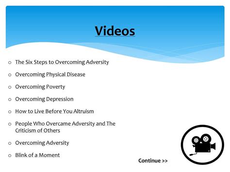 The Six Steps To Overcoming Adversity Ppt Download