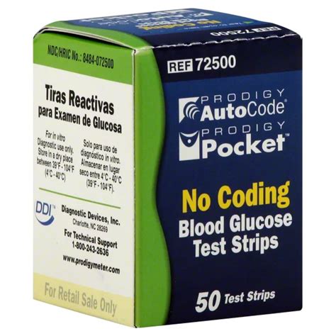 Prodigy No Coding Blood Glucose Test Strips Shop Test Strips At H E B