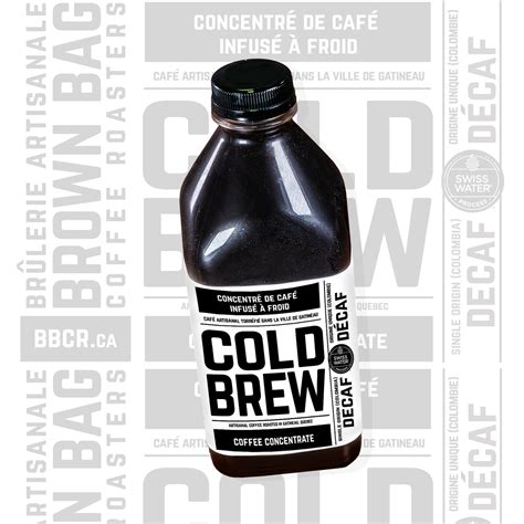 COLD BREW DECAF - decaffeinated coffee concentrate – Brown Bag Coffee ...