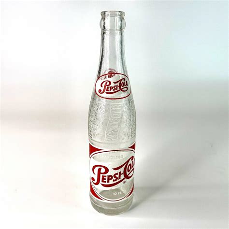 Vintage Pepsi Cola 10oz Soda Bottle Duraglass Single Dot 1954 Littleton Nc 3934435660