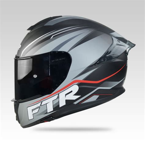 Ftr Helmets Xr2 Pro Airborne Matte Gray Full Face Dual Visor Helmet