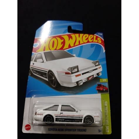 Hot Wheels TOYOTA AE86 SPRINTER TRUENO Putih Shopee Malaysia