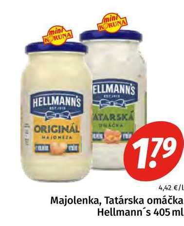 ARCHIV Majolenka Tatárska omáčka Hellmann s 405 ml v akcii platné do