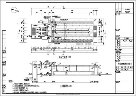 某城市污水处理厂msbr工艺设计cad全套施工图（标注详细）污水处理厂土木在线