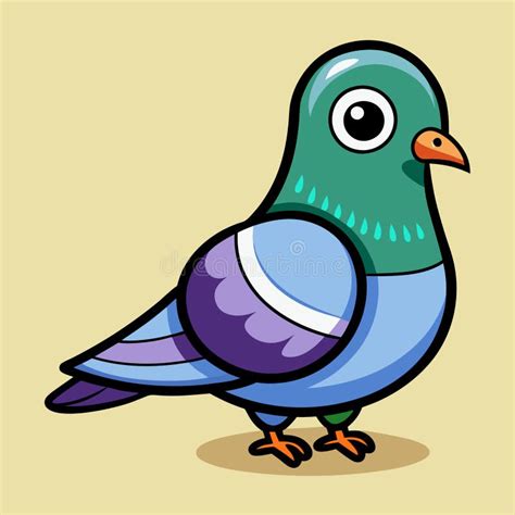 Print Pigeon Clipart Vector Illustration Of Various Pigeons In Simple