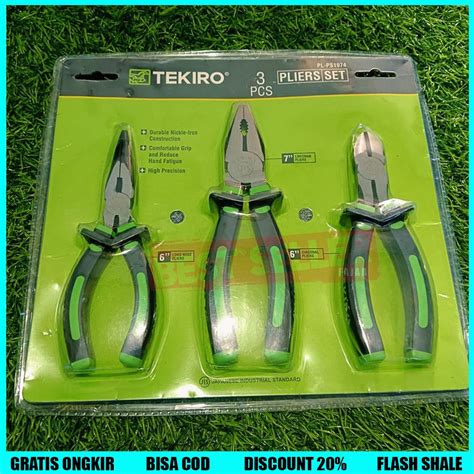 Jual Tekiro Tang Set 6 Tang Kombinasi 6 Tang Lancip 6 Tang