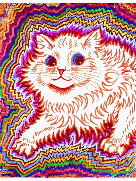 Louis Wain Psychedelic Cat Painting Art Print For Sale By Eye4designs