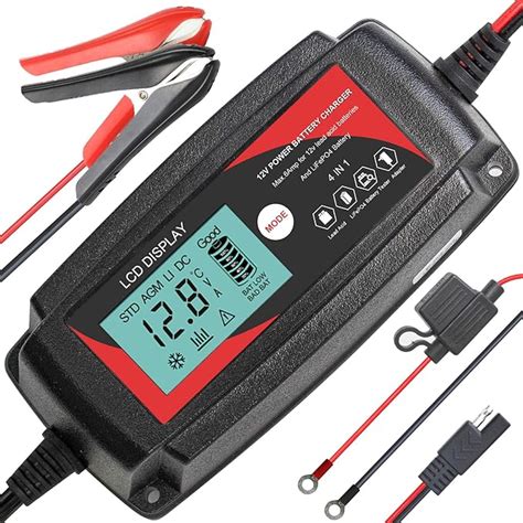 ECO WORTHY 5Amp 12V Automatic Smart Battery Charger And Maintainer With