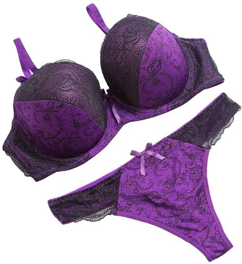 Sexy Code 1701 Full Coverage Underwire Bra Sets Supportive Sexy Balcony Thong Set Lingerie Sets