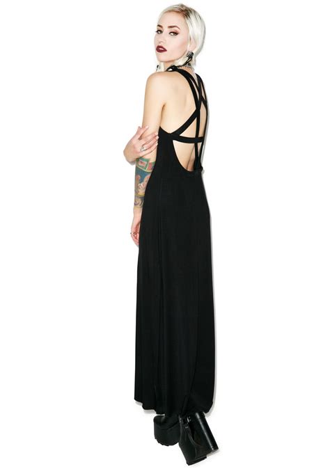 Killstar Pentagram Maxi Dress Dolls Kill