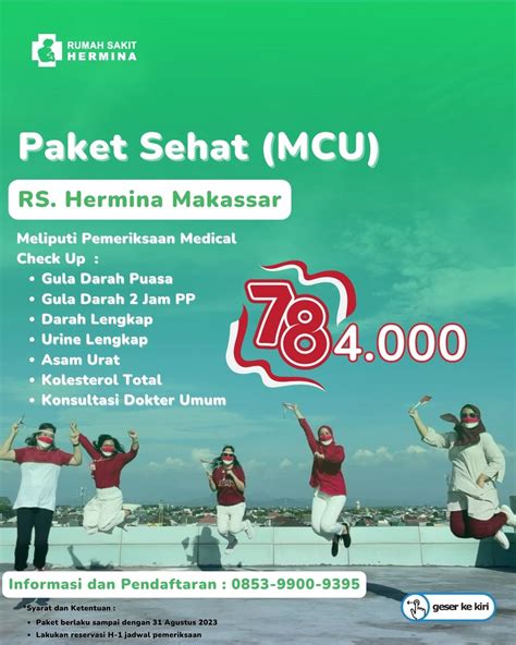 Hermina Hospitals Special Medical Check Up Package For The 78th