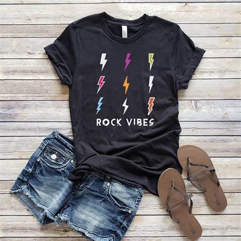 Rock Vibes 9 Bolts Short Sleeve Tee – Loopty Loo Designs