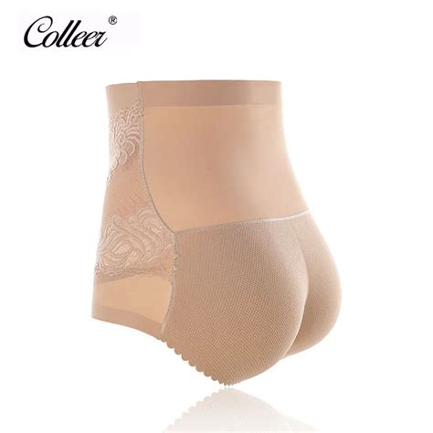 Colleer Women Sponge Padded Abundant Buttocks Pants Lady Push Up High