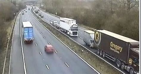 M4 Crash Traffic Building After Collision Near Swindon Updates