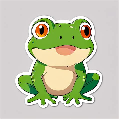 Premium Photo Cute Frog Stickers Cartoon 3d Frogs Cartoon