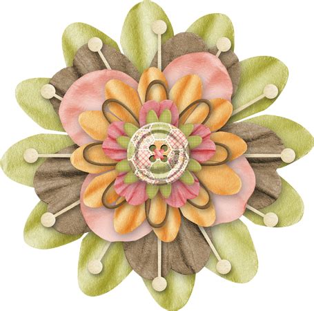 Scrapbooking Fleur Png Digital Scrapbook Flower Png