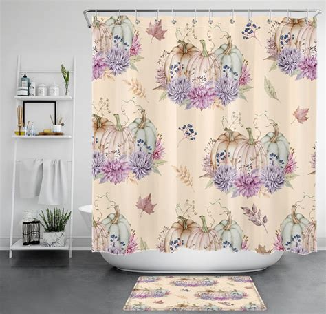 Autumn Leaves Shower Curtain Infuse Your Bathroom With Vibrant Fall