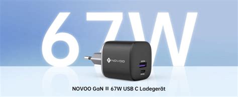 Novoo W Usb C Ladeger T Gan Iii Charger Bei Amazon