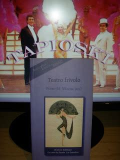 REVISTA MUSICAL ESPAÑOLA BIBLIOTAPIOSKI LVIII Teatro Frívolo El