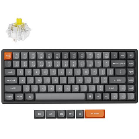 Keychron K Max Qmk Black Hot Swappable Wireless White Backlight Keychron Super Banana Switch