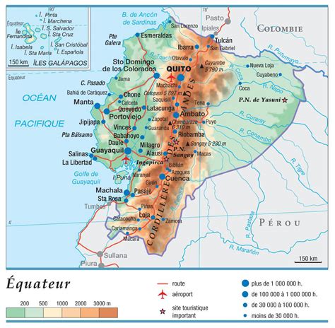 Carte De Lequateur Plusieurs Cartes Du Pays Damérique Du Sud