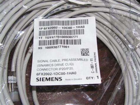 New Siemens Fx Dc Ha Sinamics Drive Cliq Signal Cable M