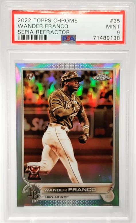 Topps Chrome Wander Franco Sepia Refractor Rookie Rc Psa