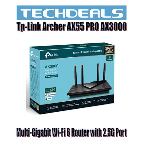 Tp Link Archer Ax55 Pro Ax3000 Multi Gigabit Wi Fi 6 Router With 25g