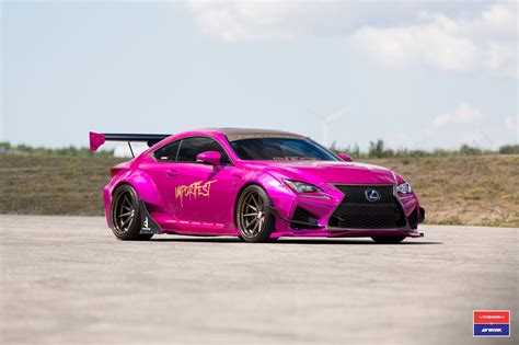 Rocket Bunny Wide Body Kit On Pink Lexus Rc F — Gallery