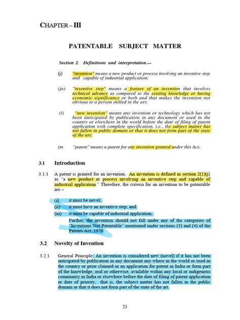 Patentable Subject Matter Pdf Glossary Of Patent Law Terms Prior Art