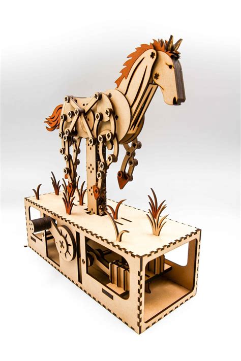 Running Horse Automata Laser Cut Files SVG Files - Etsy España